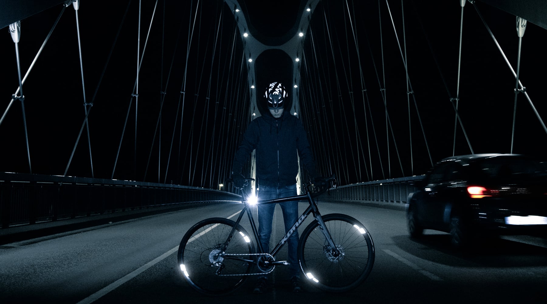 FLECTR 360 OMNI - The bicycle wheel reflector with 360 degree reflectivity.