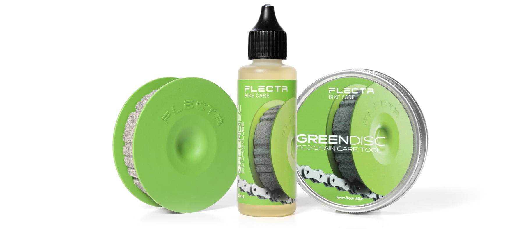 FLECTR GREEN DISC - the original eco-chain care tool