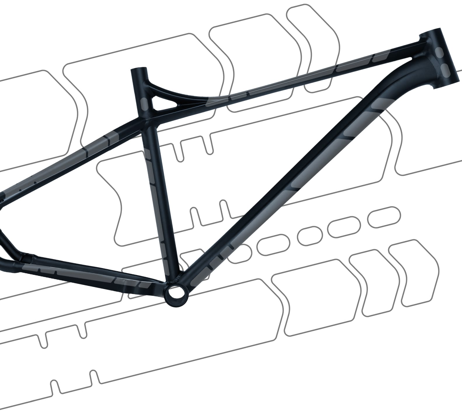 flectr gravel guard bike frame protection system