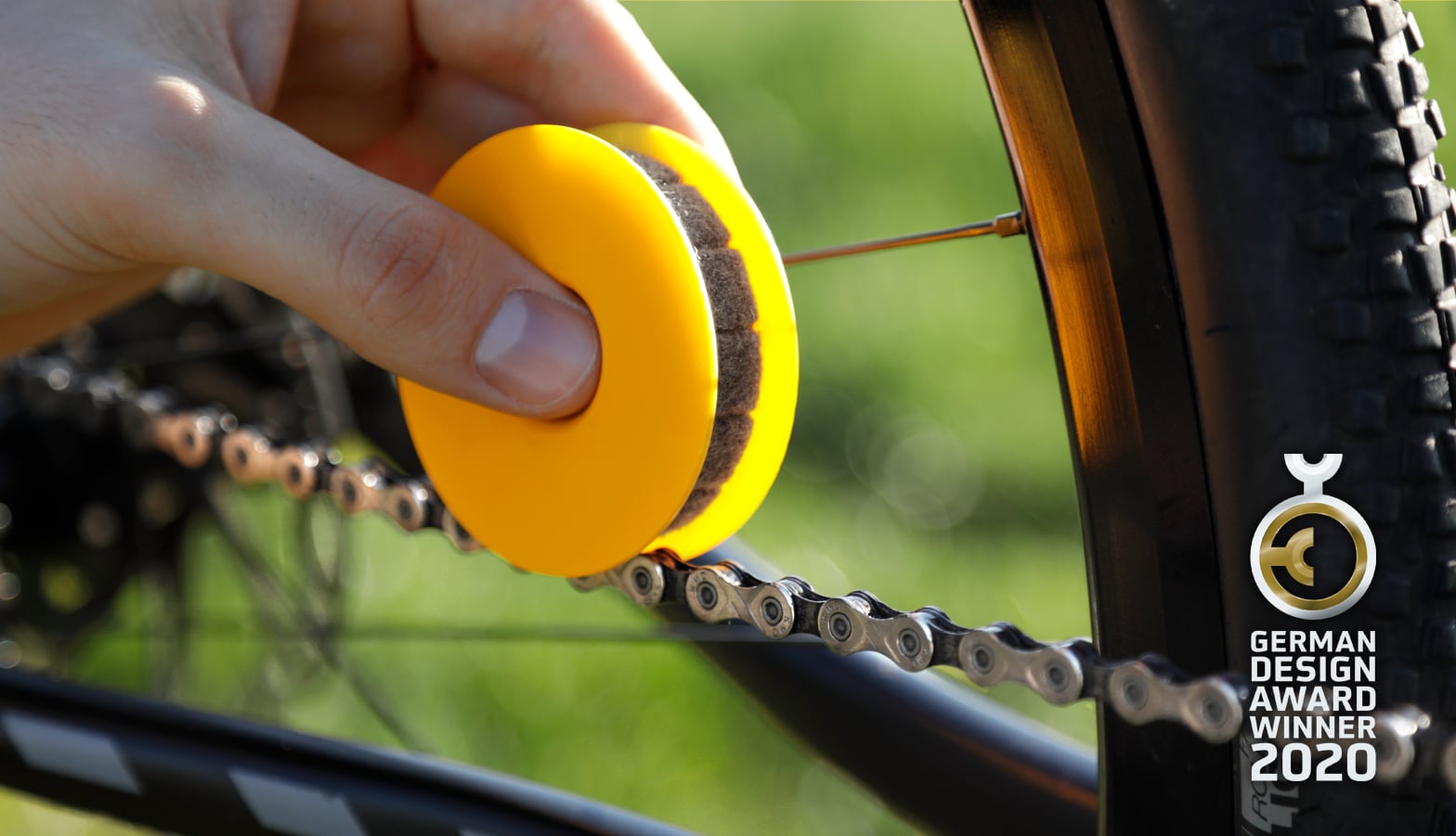 FLECTR LUBRI DISC - the best method to lube your bicycle chain.