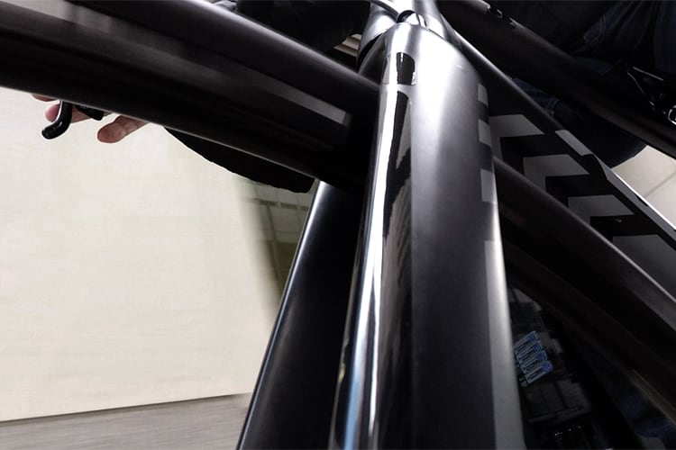 flectr reflective frame kit for cycles black