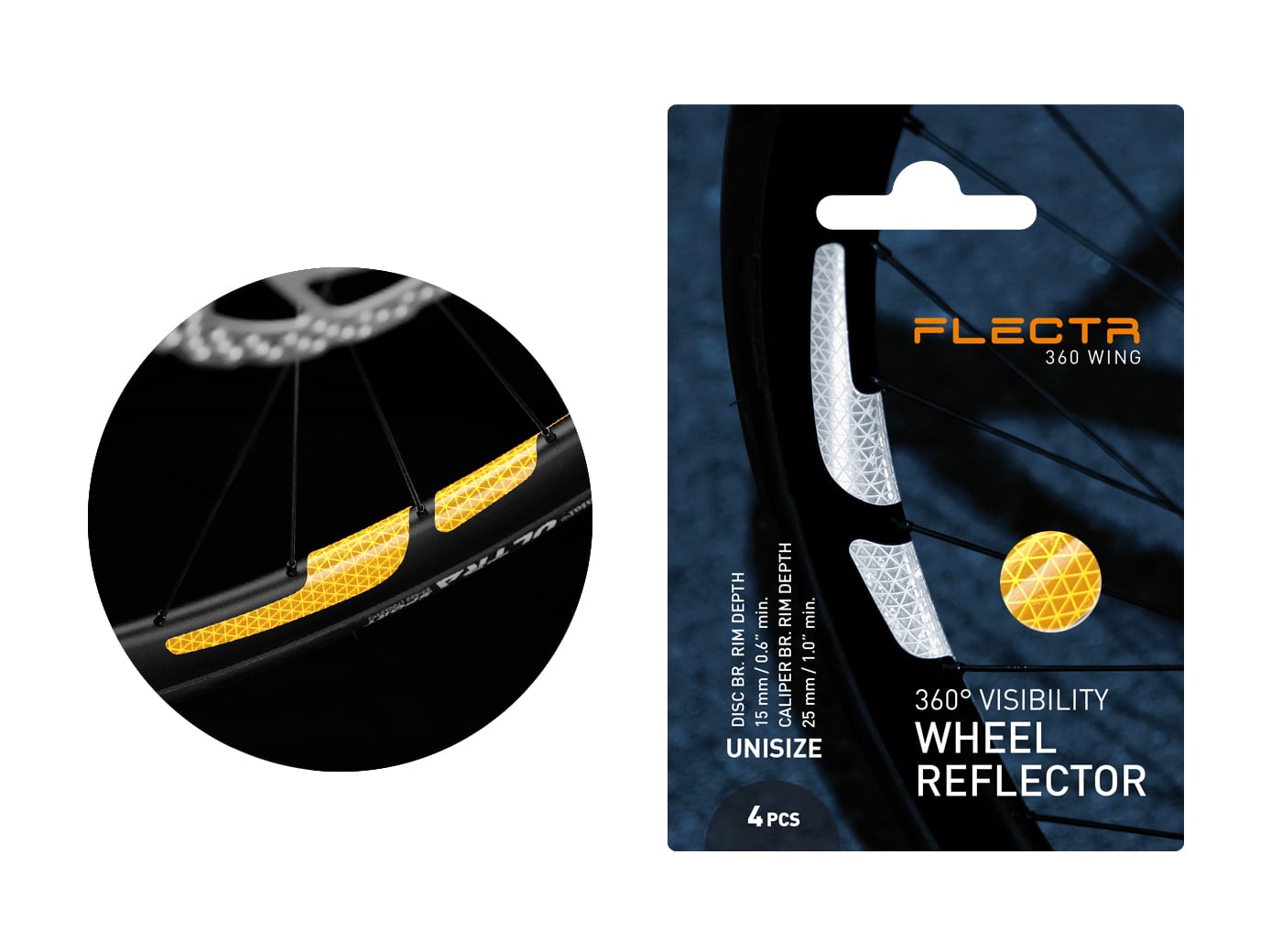 FLECTR 360 WING rim reflector set