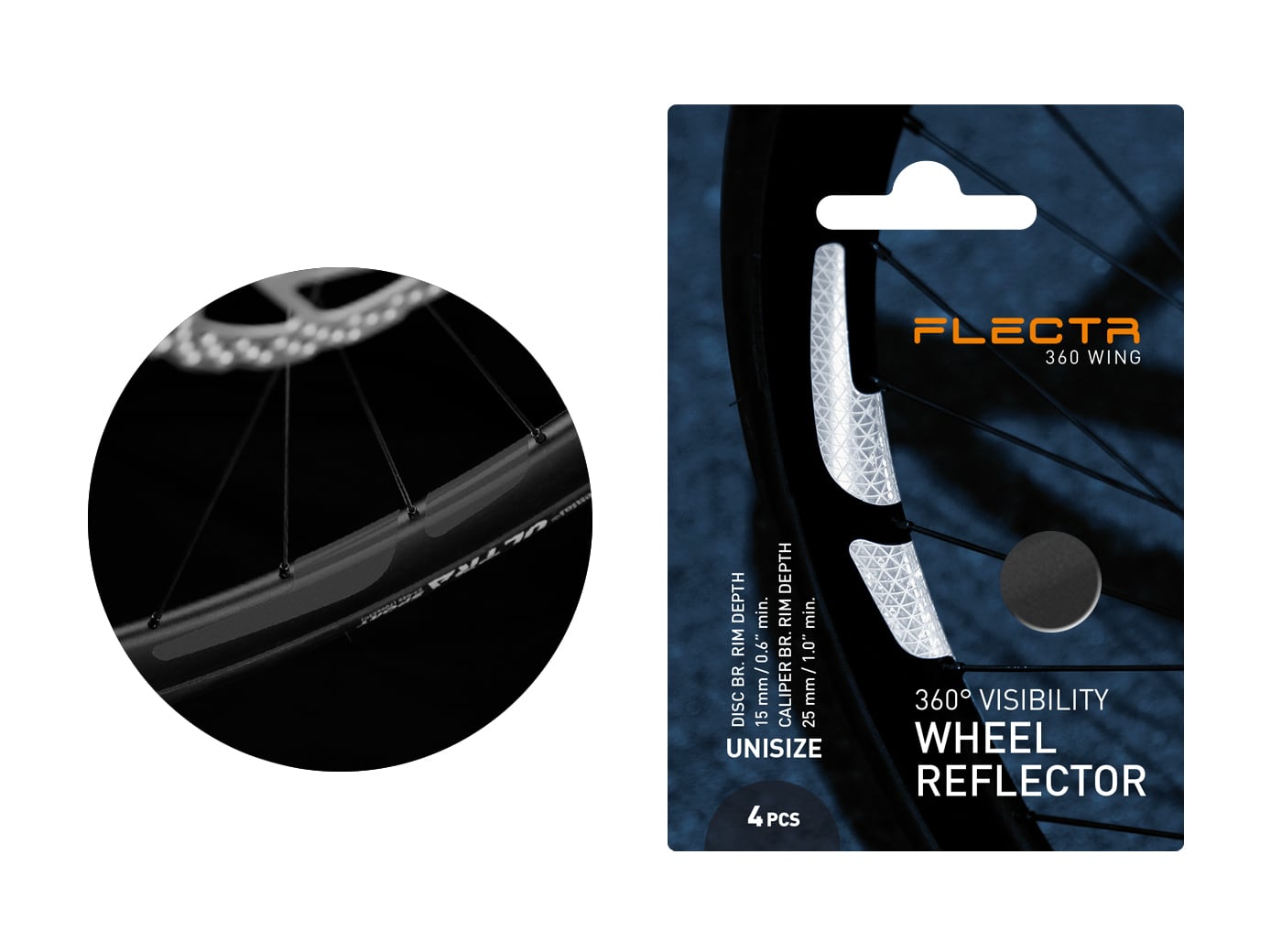 FLECTR 360 Wing - Réflecteur de Jante • Happy Bicycle Store