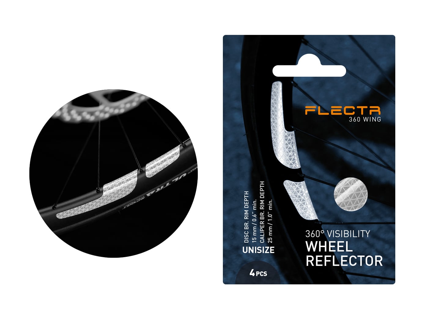 FLECTR 360 WING rim reflector set