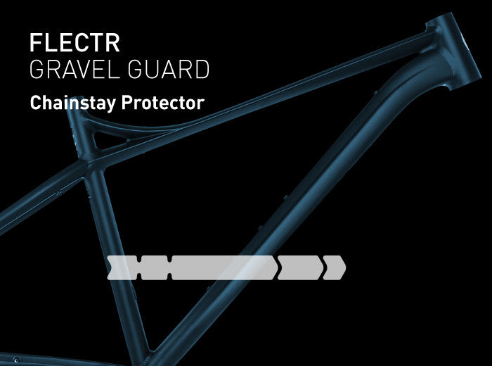 gravel bike protection FLECTR GRAVEL GUARD bicycle chainstay protector
