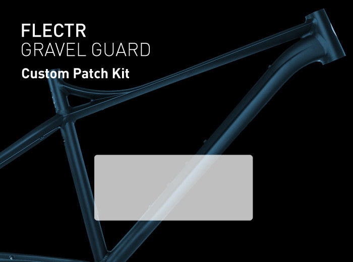 frame protection gravel bike FLECTR GRAVEL GUARD Custom Patch bicycle frame protection