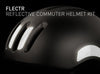 FLECTR reflective commuter helmet kit silver