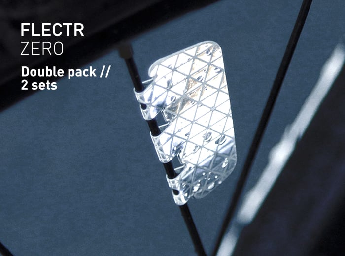 FLECTR ZERO wheel reflector double pack // 2 sets